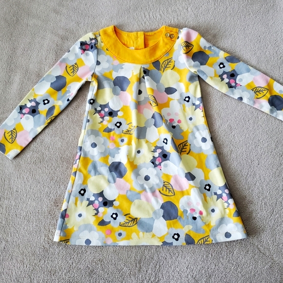 Gymboree golden yellow floral dress